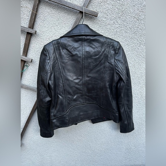 Rag & Bone Mack Lamb Leather Moto Jacket In Black New with Tags! - Picture 12 of 13